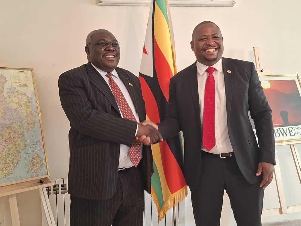 'Welcome to Tehran', Ambassador B. Kupemba welcomed Mr. A. Majuru, the CEO of ZimTrade and his team on his Trade Mission to Iran